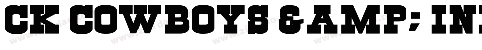CK Cowboys & Indians字体转换